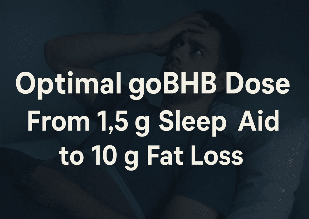 Optimal gobhb dose from 1.5 g sleep aid to 10 g fat loss ketonelabs 001